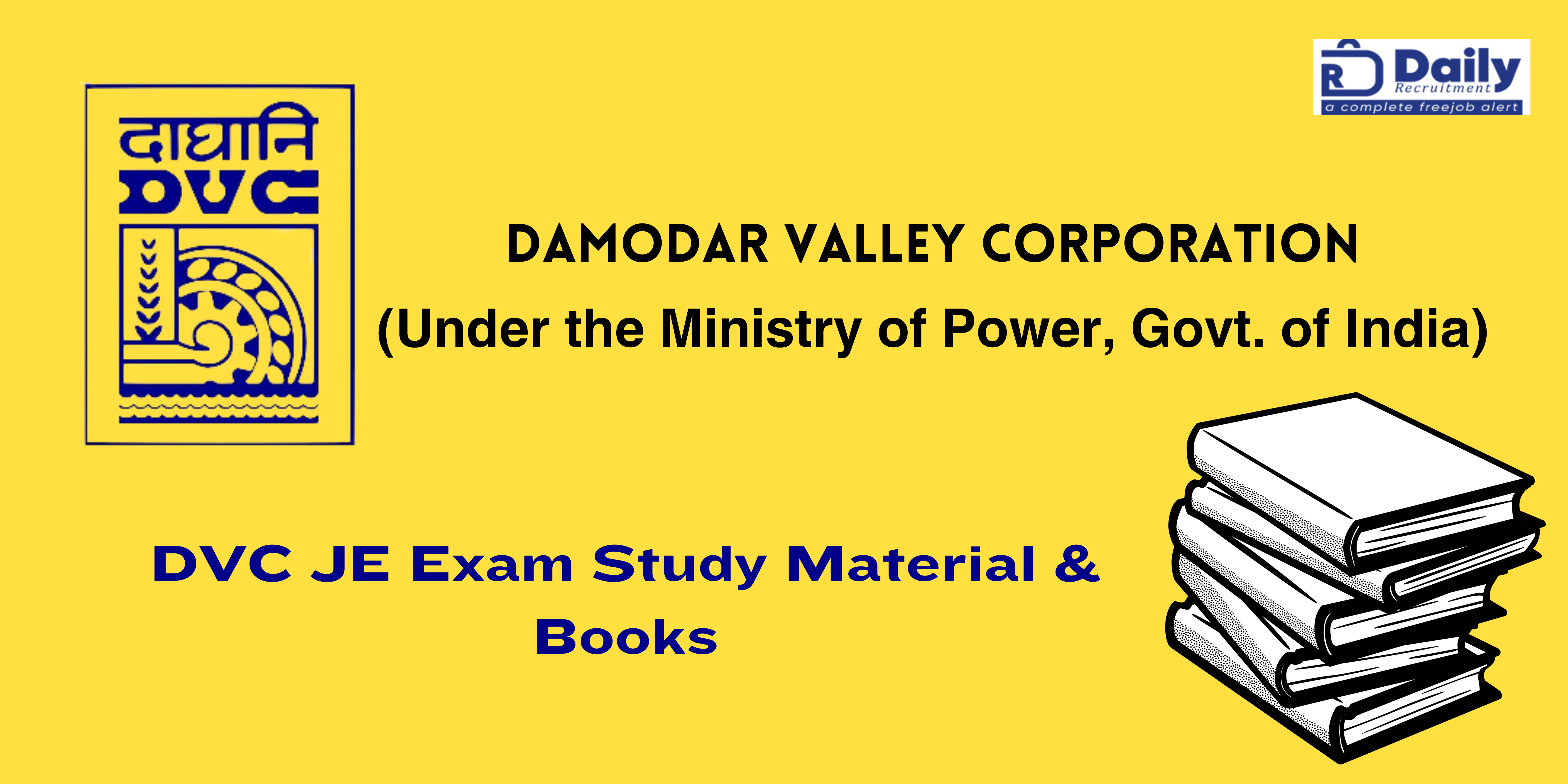 DVC Junior Engineer Study material & Books