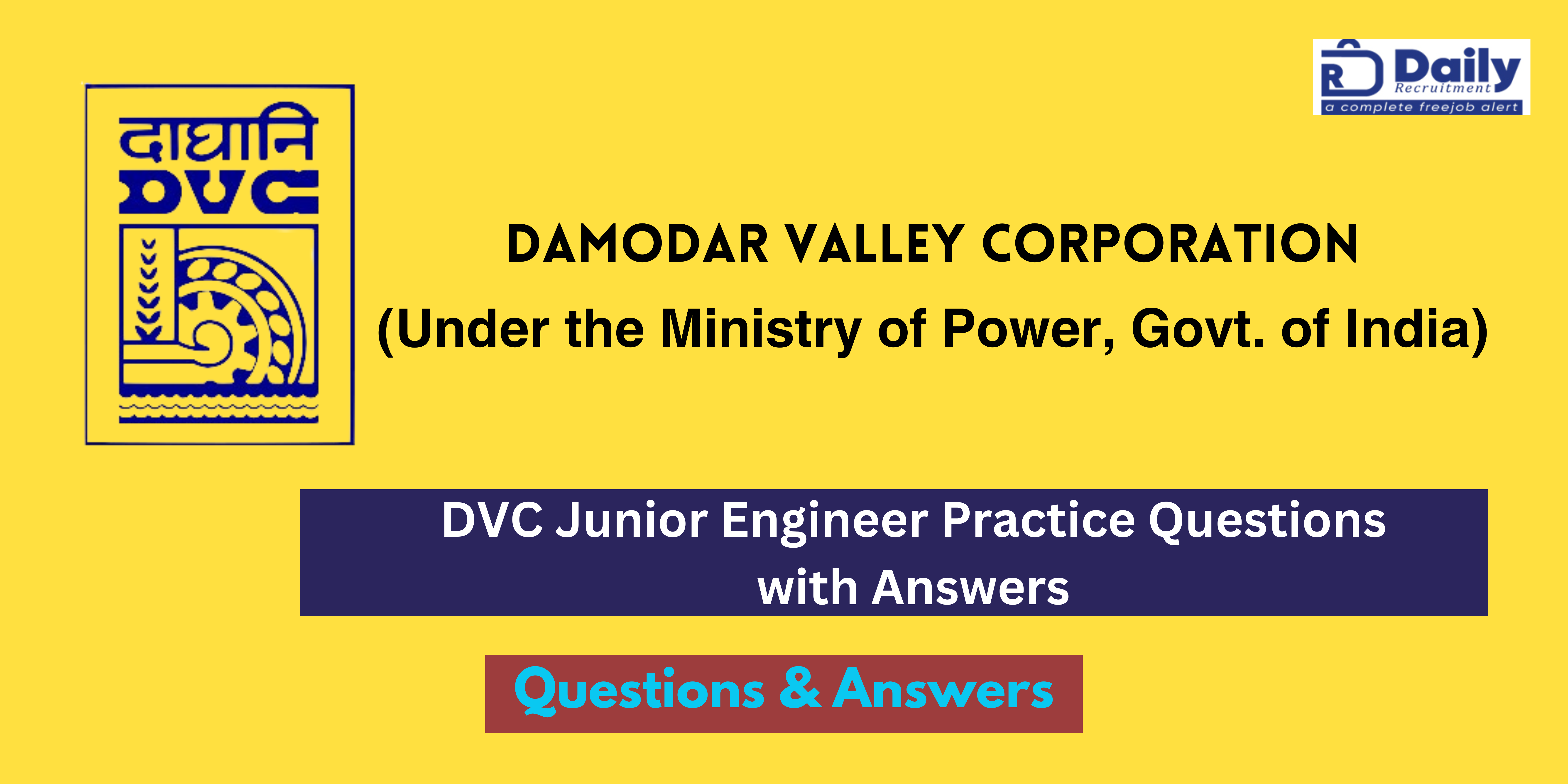 DVC JE practice questions & answers