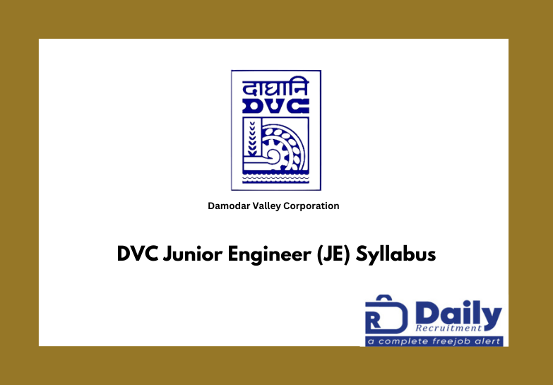 DVC JE Syllabus & Exam Pattern