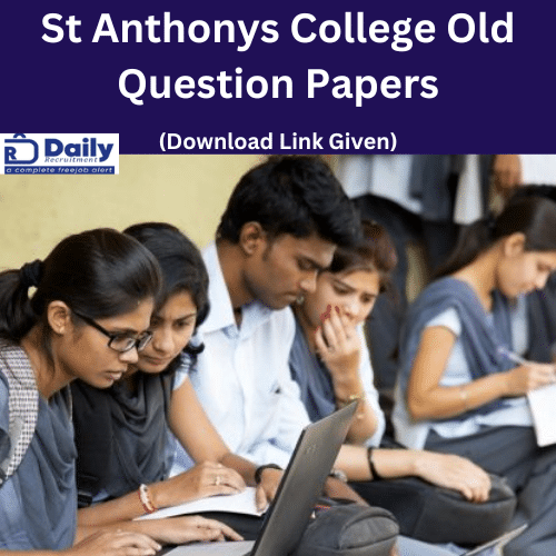 St Anthony’s College old Question Paper