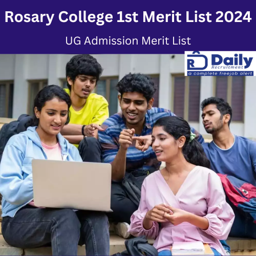 Rosary College 1st Merit List 2024