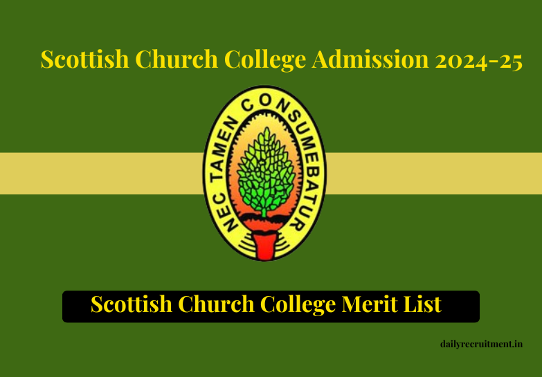 Scottish Church College merit list 2024-25